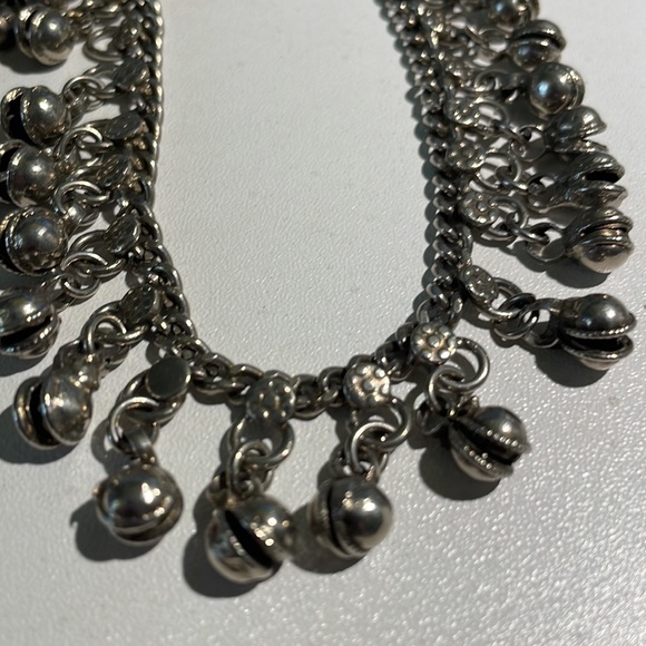 Vintage Musical Indian Rajasthani Sterling Silver Anklets - Picture 3 of 3